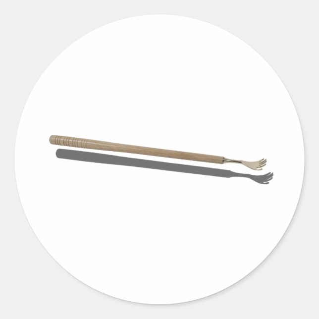 WoodenBackScratcher022111 Classic Round Sticker (Front)