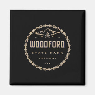 Woodford State Park Vermont Mountain Bike Biking Magnet