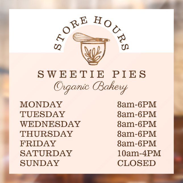 Woodgrain Bakery Stand Mixer Store Hours (Sheet 2)