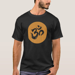 Woodgrain Om Hindu Symbol T-Shirt