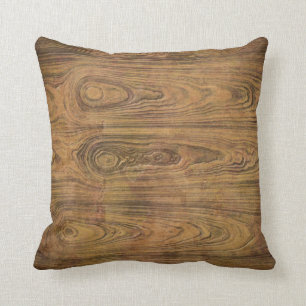 Woodgrain Rustic Country cowboyWedding Cushion