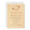 Woodgrain with Heart Wedding Invitation