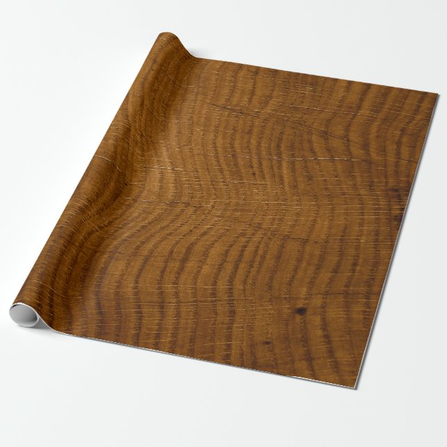 Woodgrain Wrapping Paper (Unrolled)