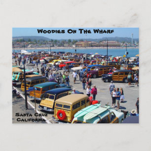 Woodies On The Wharf 2010 Santa Cruz Postcard