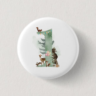 Woodland 1st Birthday badge