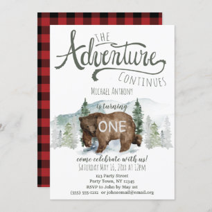 Woodland Adventure Birthday Invitation