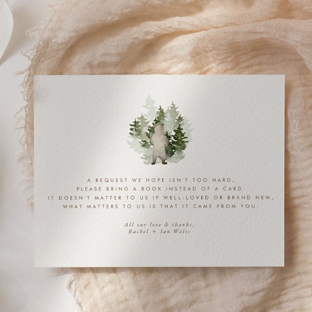 Woodland Adventure Gender Neutral Baby Shower Enclosure Card (Creator Uploaded)