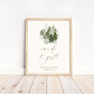 Woodland Adventure Gender Neutral Cards + Gifts Poster