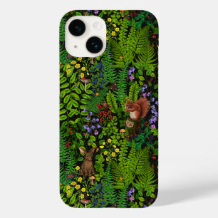 Woodland amimals and plants Case-Mate iPhone 14 case