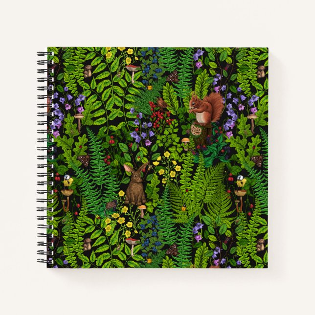 Woodland amimals and plants notebook (Front)