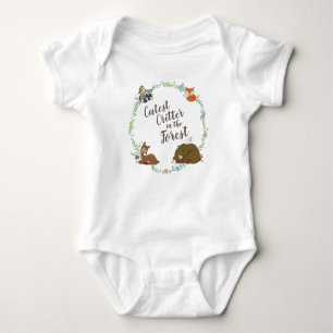 Woodland Animal Baby Shower Bodysuit