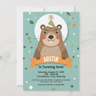 Woodland Animal Birthday Invitations for Kids