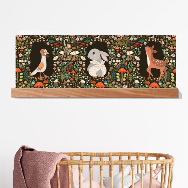 Woodland Animal Boho Floral Triptych  Poster (Creator Uploaded)