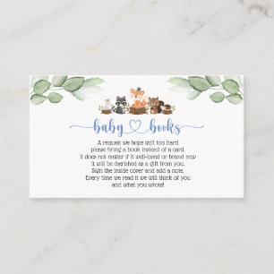 Woodland Animal Books for Baby Card