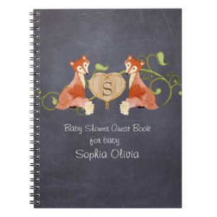 Woodland Animal Creatures, Fox n Vines Newborn Notebook