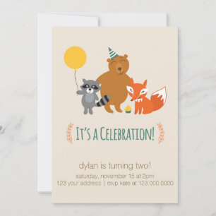 Woodland Animal Invitation