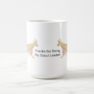 Woodland Animal Thank You Scout Leader Fox Coffee Mug