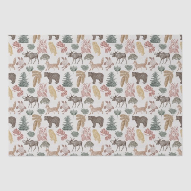 Woodland Animal  Tissue Paper (Front)