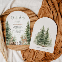 Woodland Animals Adventure Awaits Baby Shower Arch