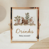 Woodland Animals Adventure Awaits Drinks