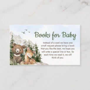 Woodland Animals Adventure Baby Books for Baby Enclosure Card