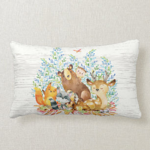 Woodland Animals Baby Nursery Pillow