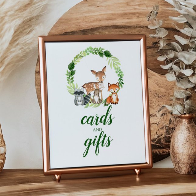 Woodland Animals Baby Shower Cards and Gifts Poster (Creator Uploaded)
