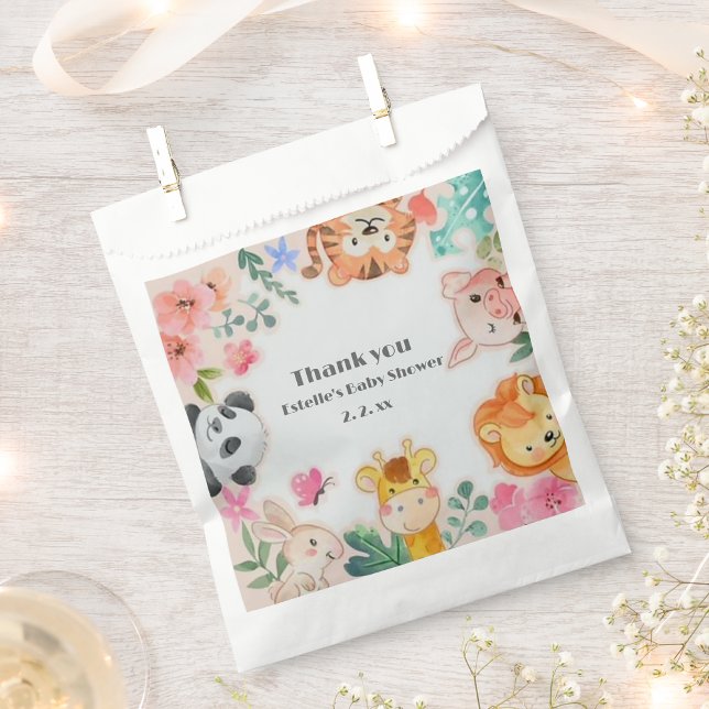 Woodland Animals Baby Shower  Favour Bag (Creator Uploaded)