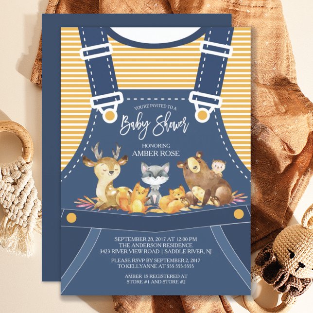 WOODLAND Animals Baby Shower Invitation (Creator Uploaded)
