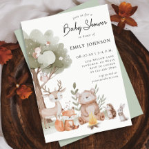 Woodland Animals Baby Shower