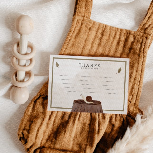 Woodland Animals Baby Shower Thank You Card (Creator Uploaded)