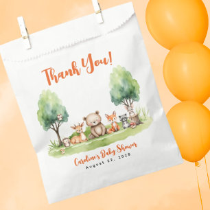 Woodland Animals Baby Shower Thank You Favour Bag