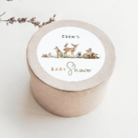 Woodland Animals Baby Shower With Name Favour