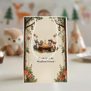 "Woodland Animals Birthday Gift Bag Rustic Party