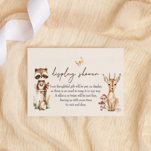 Woodland Animals Boho Baby Display Shower Card (Creator Uploaded)