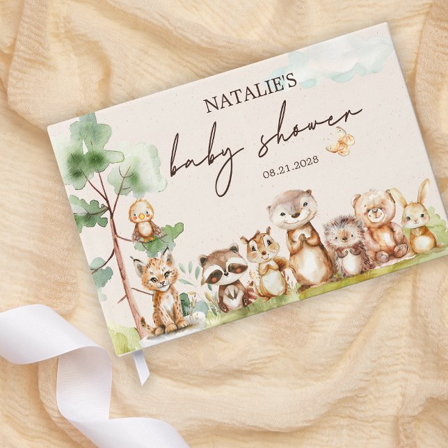 Woodland Animals Boho Baby Shower Guest Book (Creator Uploaded)