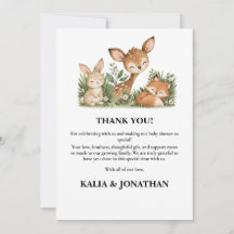 Woodland Animals Boho Greenery Baby Shower 