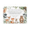 Woodland Animals Books For Baby Baby Shower Card