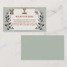 Woodland Animals Books for Baby Card Cute Forest A