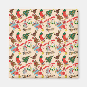 Woodland Animals Christmas Magnet
