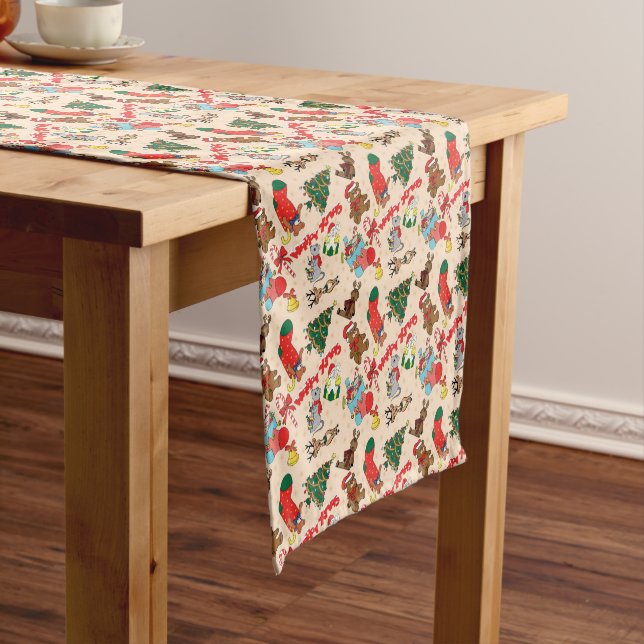 Woodland Animals  Christmas Short Table Runner (In Situ)