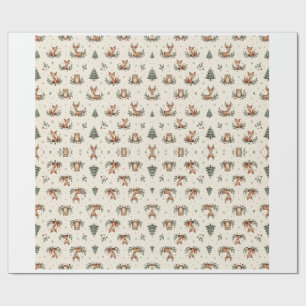 Woodland Animals Christmas Wrapping Paper