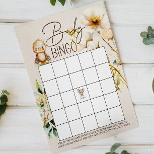 Woodland Animals Double Sided Baby Shower Game