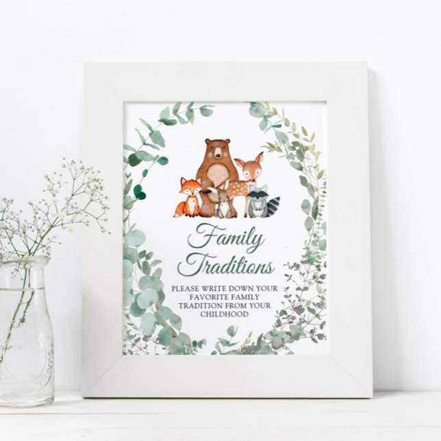 Woodland Animals Favourite Family Traditions Game Poster (Creator Uploaded)