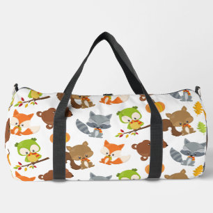 Woodland Animals, Forest Animals, Fall Animals Duffle Bag