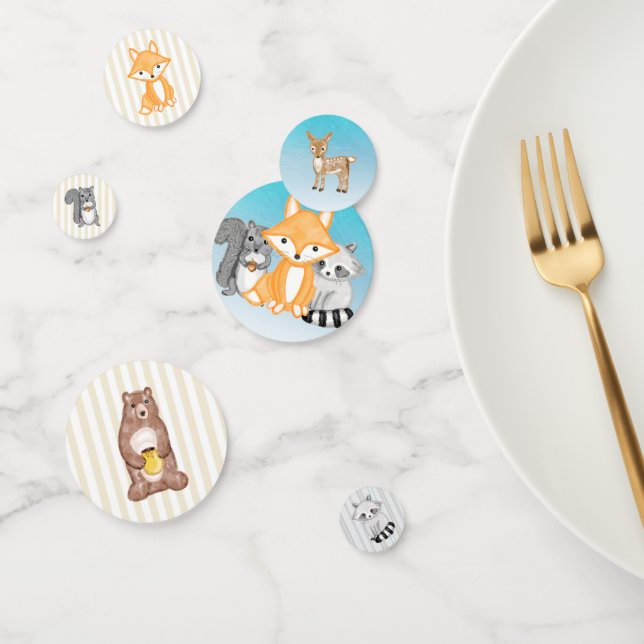 Woodland Animals Forest Baby Shower confetti (Group)