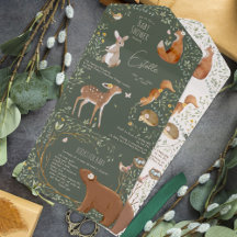 Woodland Animals Forest Friends Baby Shower Books