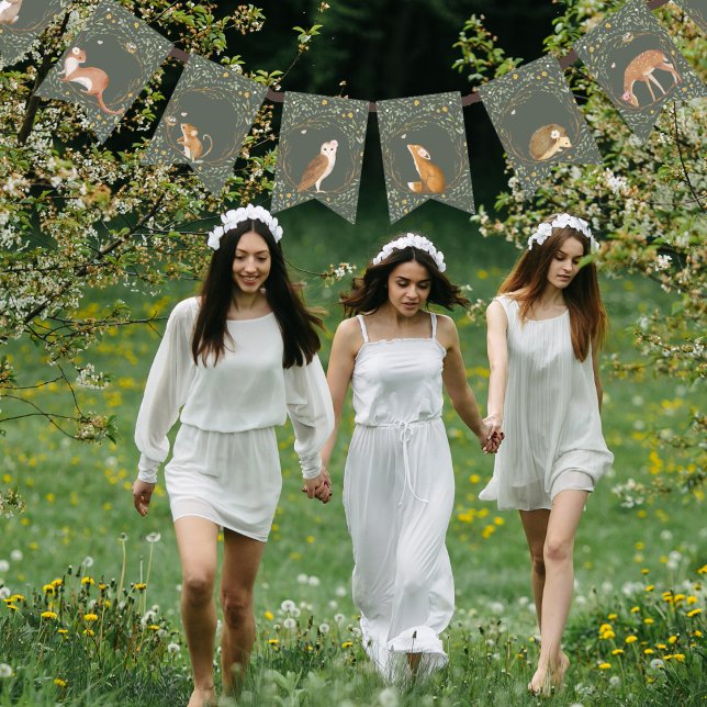 Woodland Animals Forest Friends Baby Shower Bunting (Creator Uploaded)