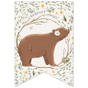 Woodland Animals Forest Friends Baby Shower Bunting