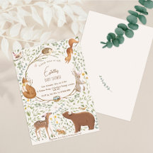 Woodland Animals Forest Friends Baby Shower